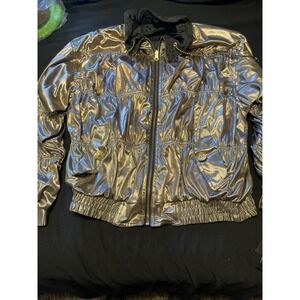 Chilli Pepper Vintage Reversible Jacket Gold/Black Size Small Women's Rare